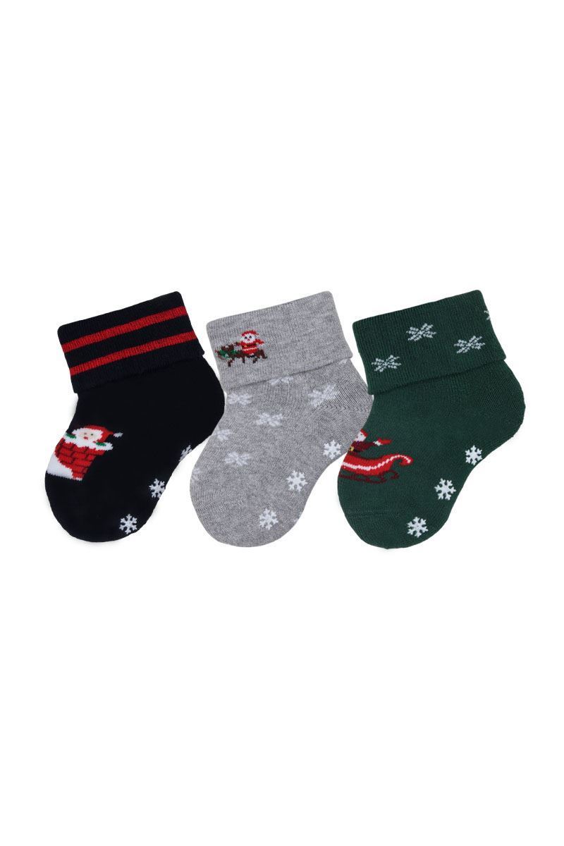 BROSS NOEL BABA HAVLU ERKEK BEBEK SOKET ASORTİ