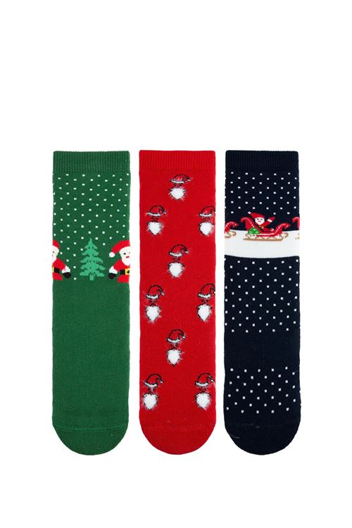SANTA CLAUS BOYS’ TERRY SOCKS 12