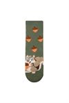 SQUIRREL PATTERN KIDS TERRY SOCKS