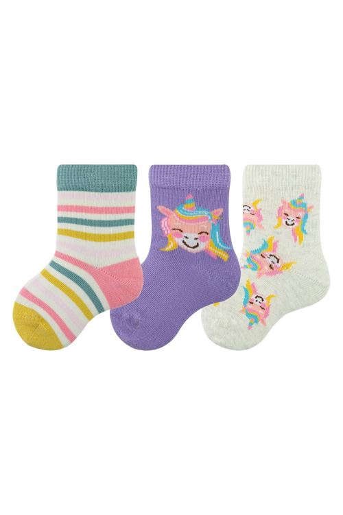 Baby Girl Ankle Socks Peg Patterned 12