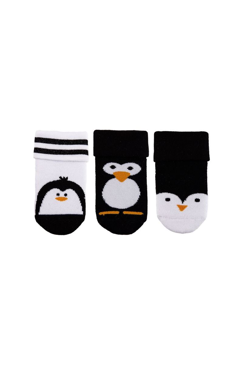 BROSS BABY PENGUIN TERRY CREW SOCKS ASORTY