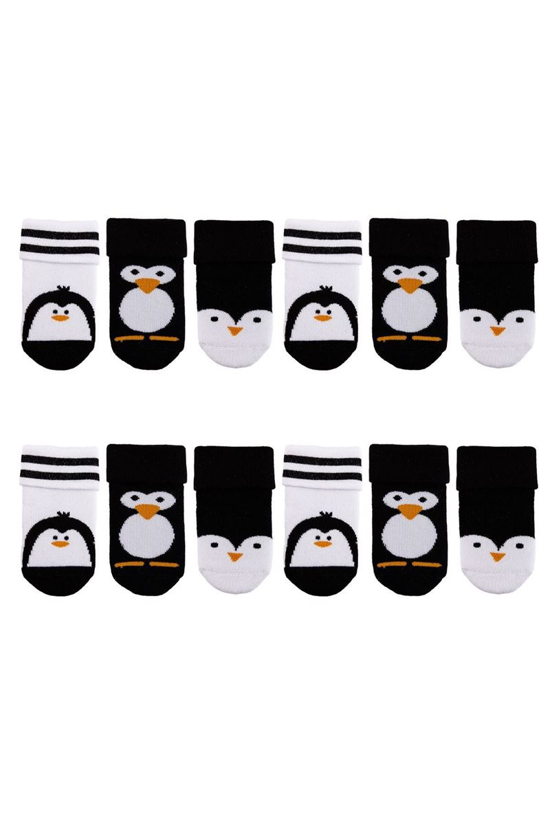 BROSS BABY PENGUIN TERRY CREW SOCKS ASORTY