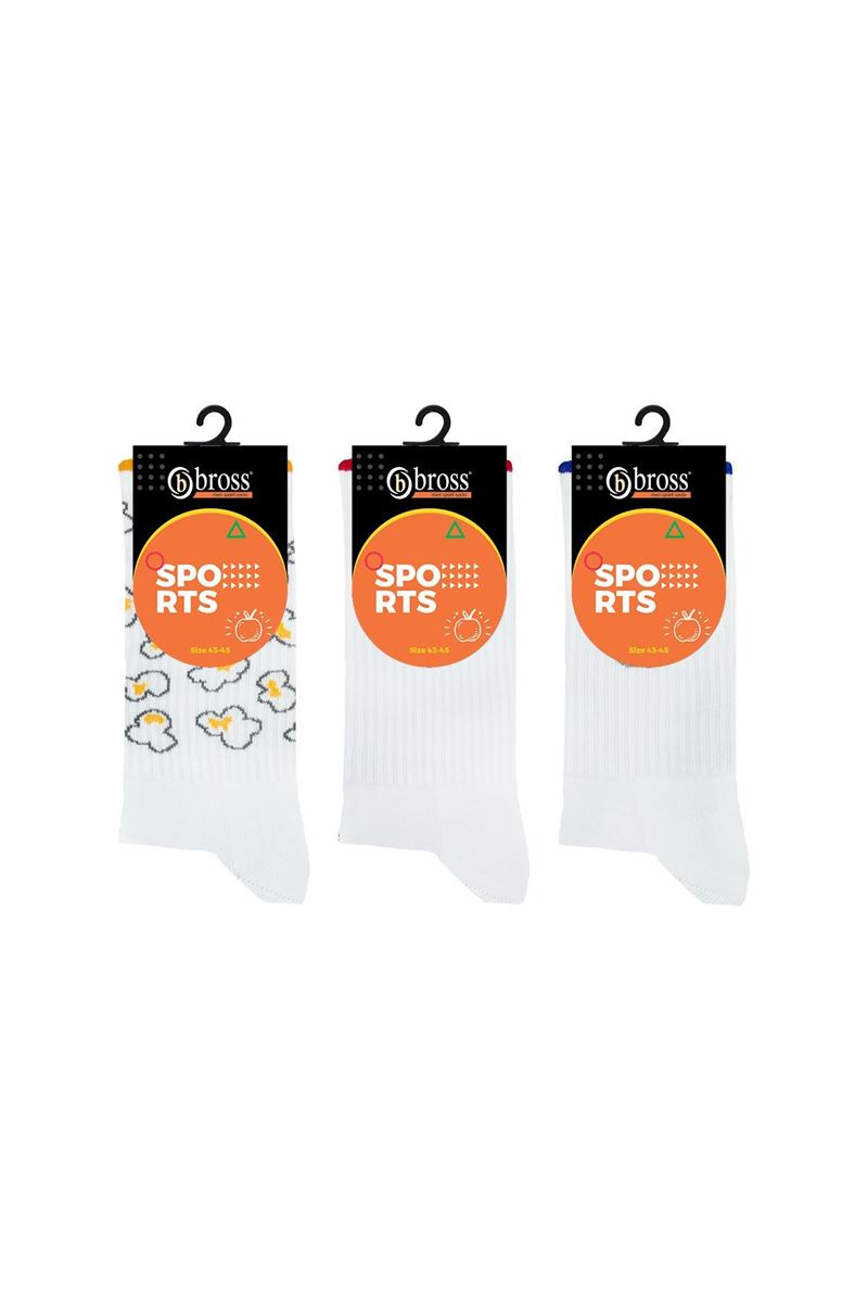 POP CORN MEN SOLE TERRY SOCKS ASORTY