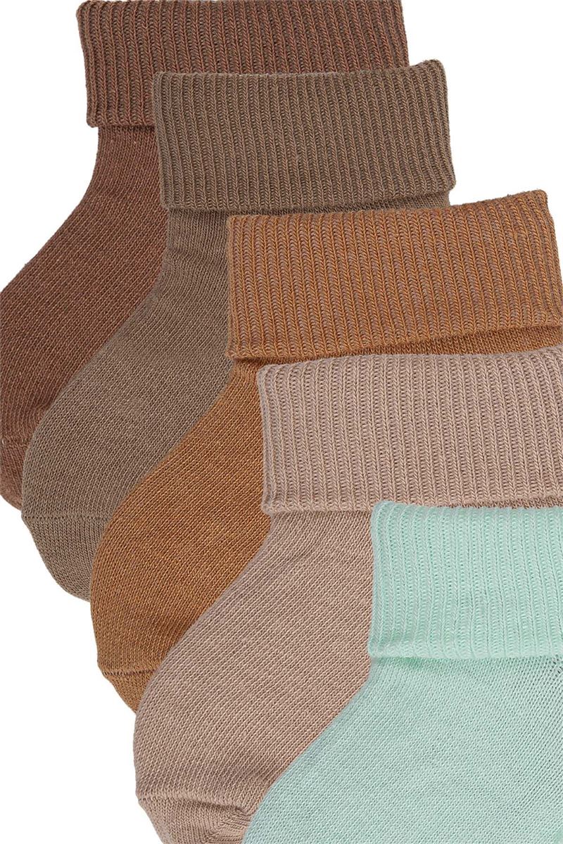 BROSS BABY SOCKS ROLLTOP ECRU