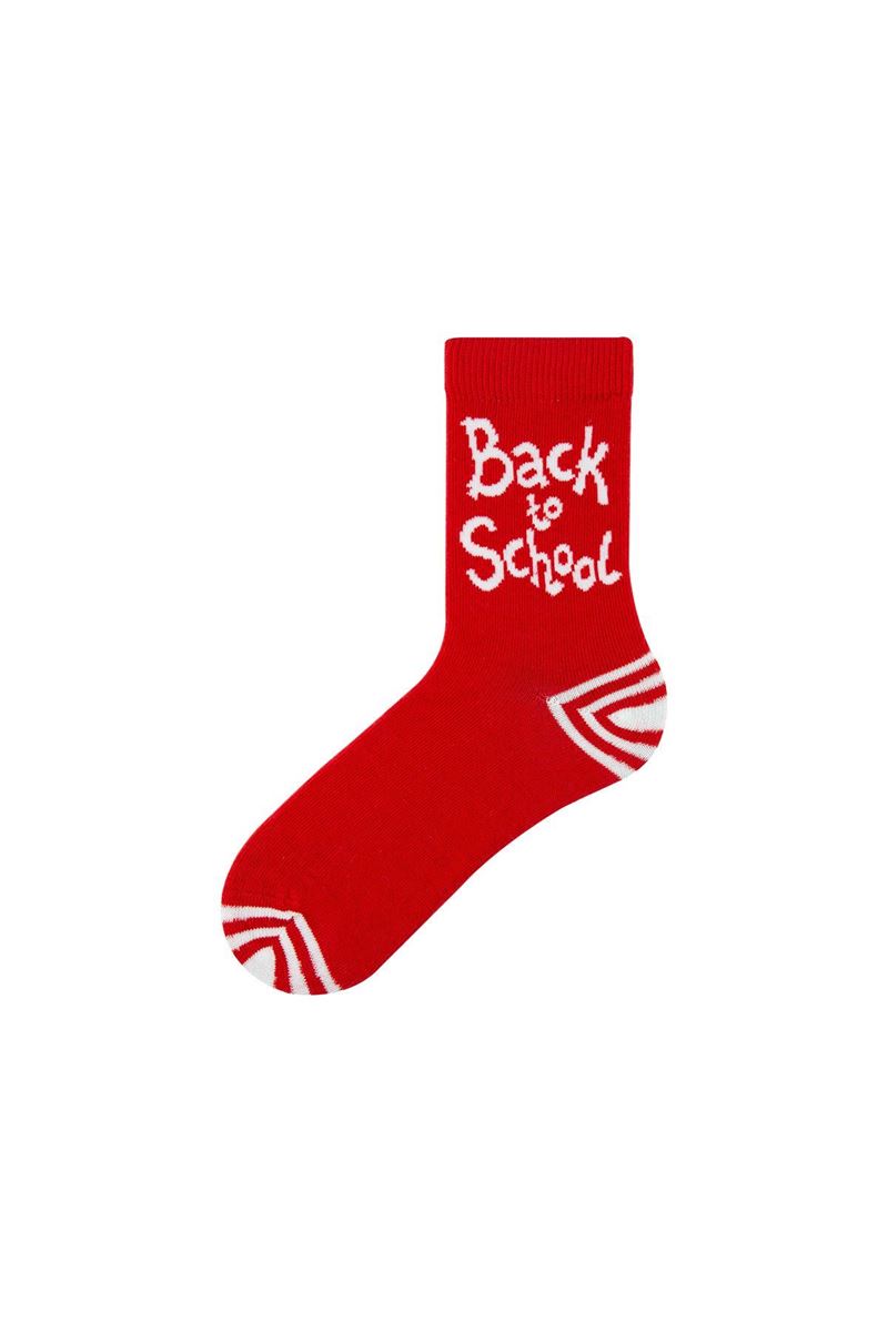 BROSS GIRL CREW SOCKS SCHOOL PATTERNED ASORTY