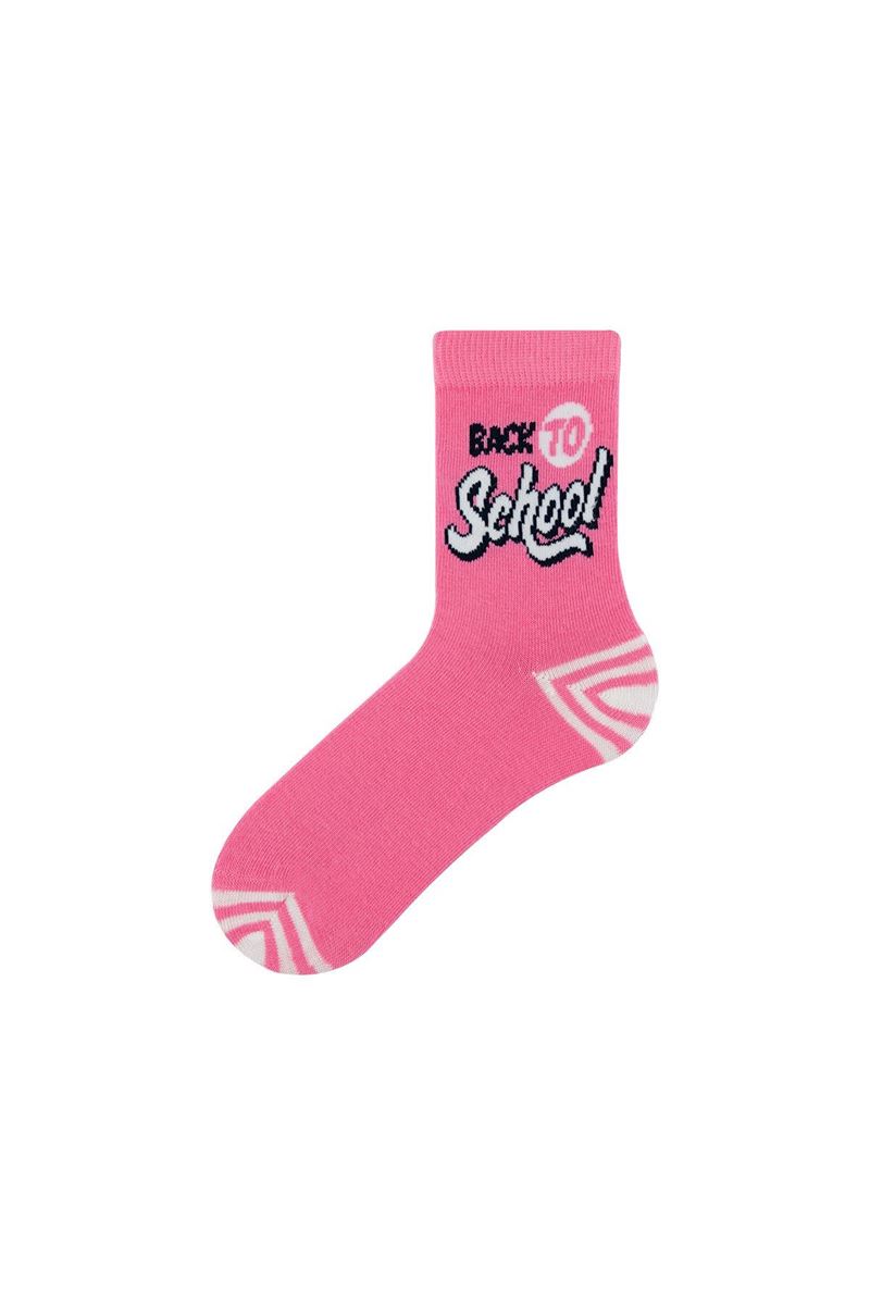BROSS GIRL CREW SOCKS SCHOOL PATTERNED ASORTY