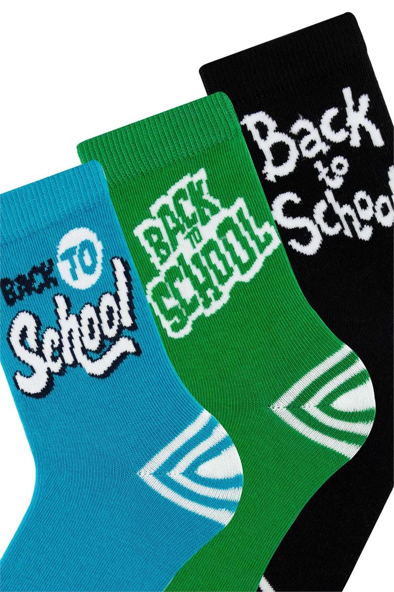 BROSS BOY ANKLE SOCKS SCHOOL THEME ASORTY