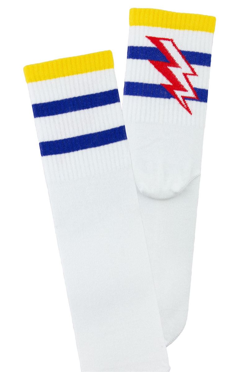 MAN MID-CALF SOCKS SPORT FLASH PATTERNED ASORTY