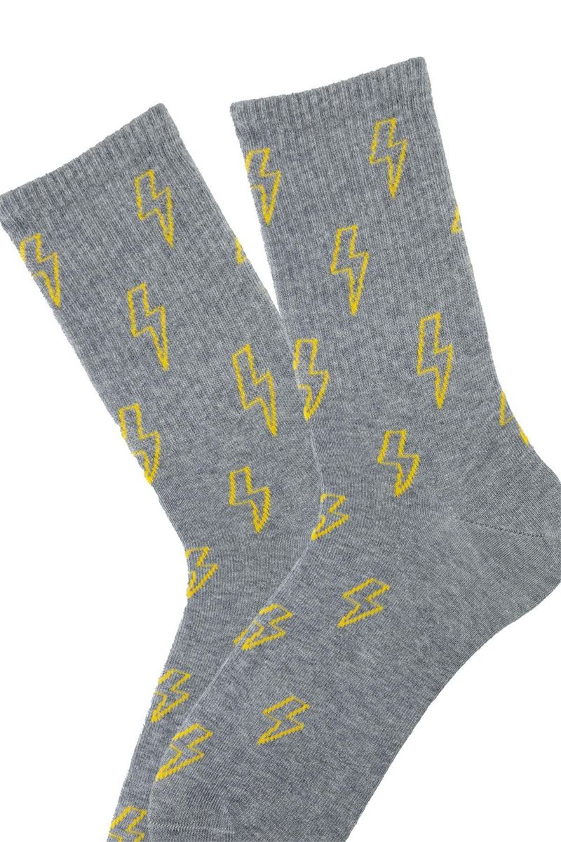 MAN MID-CALF SOCKS SPORT FLASH PATTERNED ASORTY