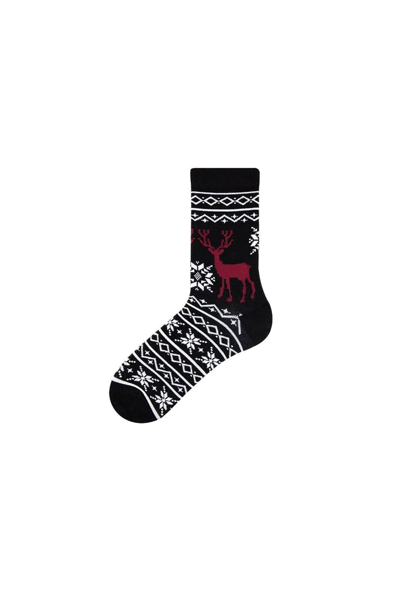 BROSS BROSS SNOW DEER CREW SOCKS ASORTY