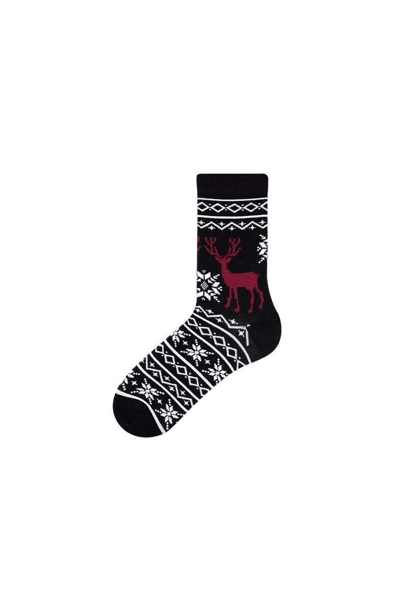 BROSS SNOW DEER CREW SOCKS ASORTY