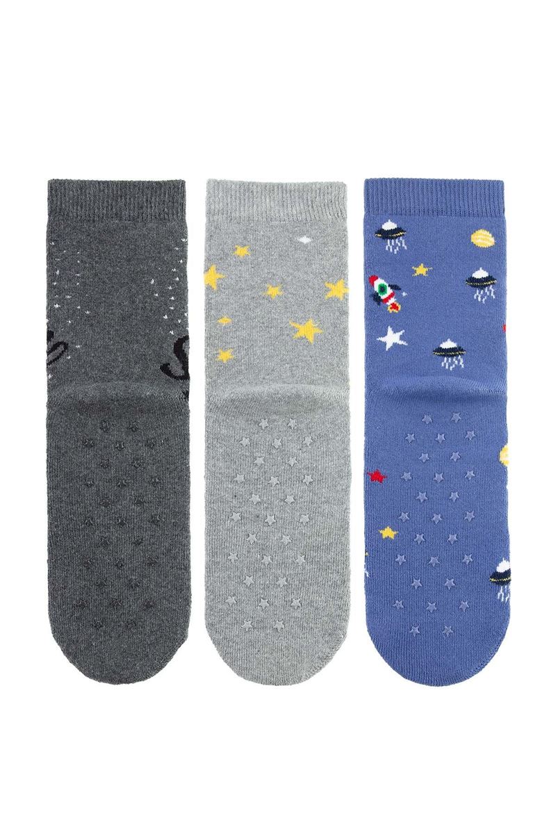 BROSS SPACE ROCKET BOYS’ TERRY SOCKS ASORTY
