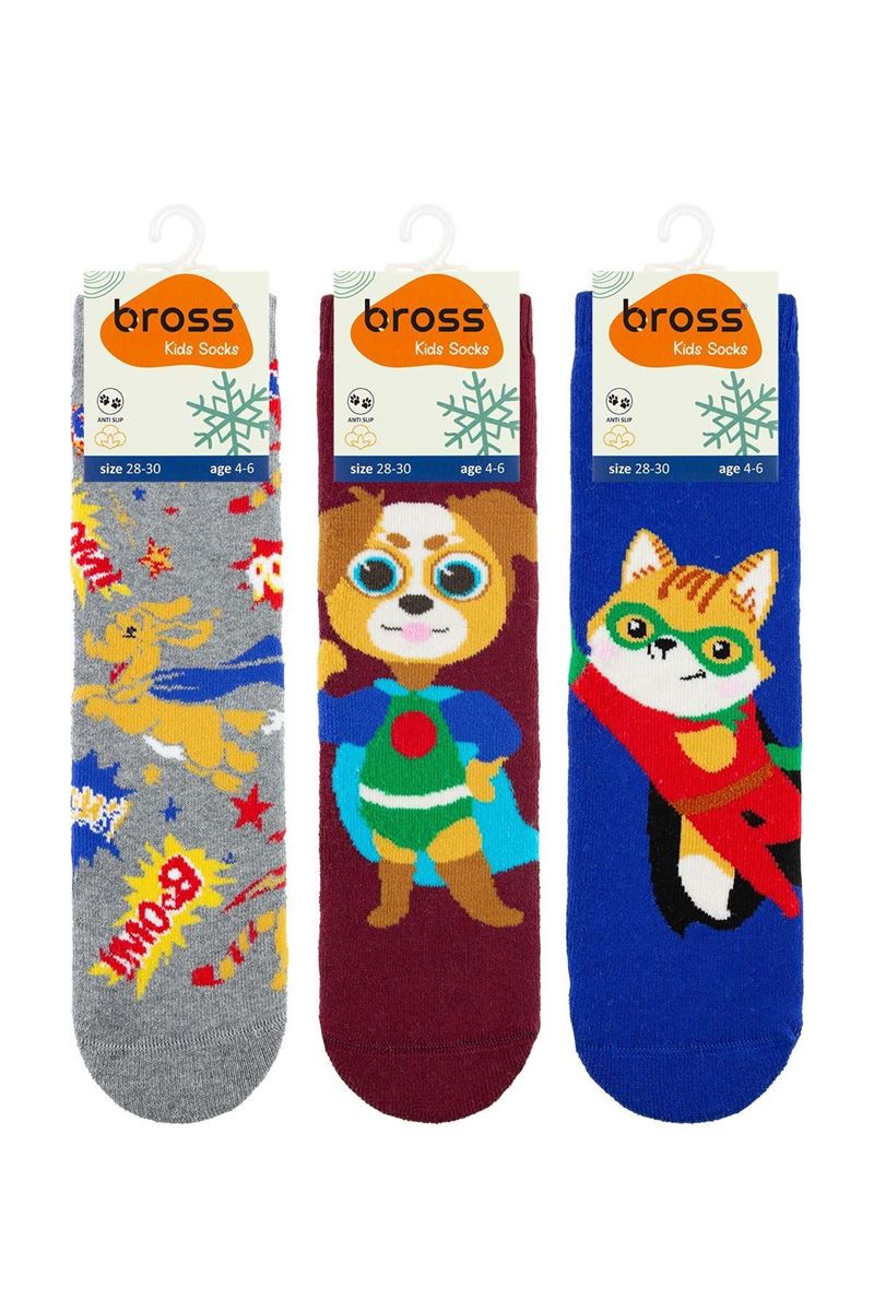 BROSS ДЕТСКИЕ МАХРОВЫЕ НОСКИ AССОРТИМЕНТ