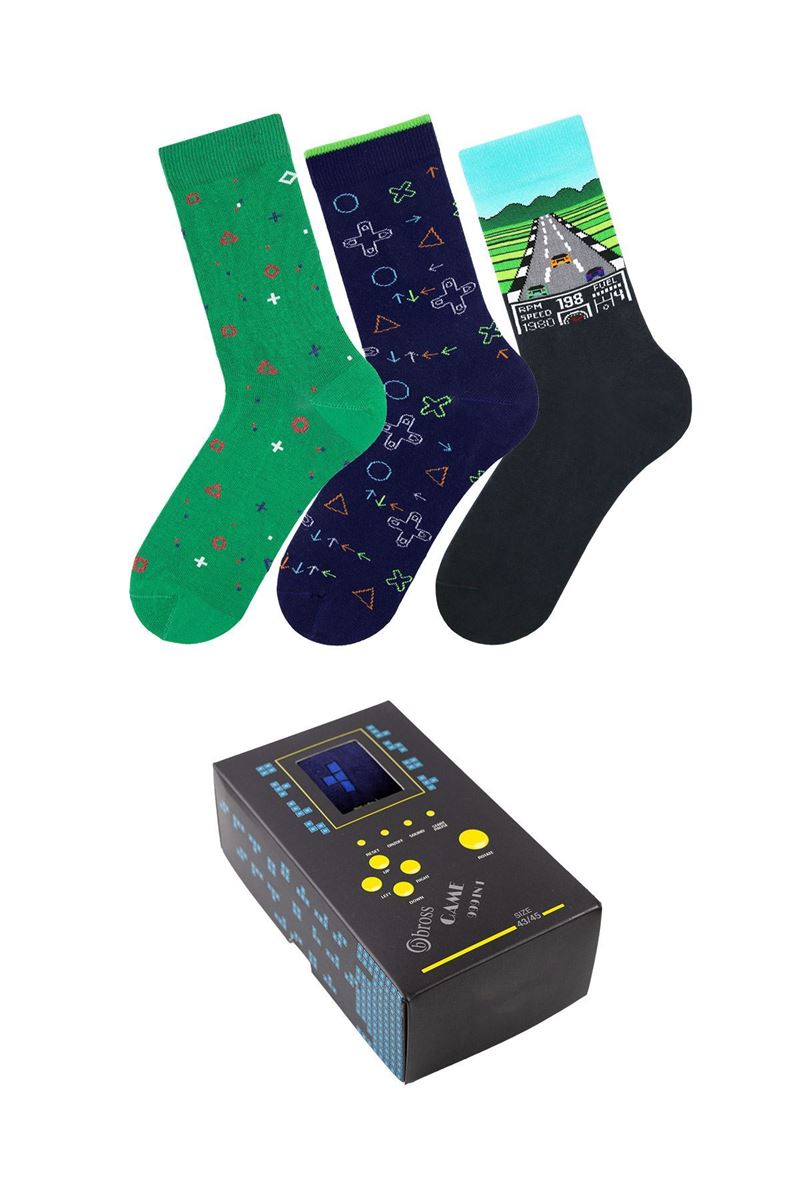 MAN SOCKS VAITER TETRIS THEME (MODEL-4) ASORTY