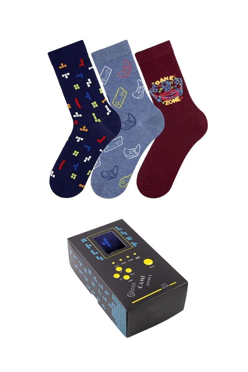 BROSS MAN SOCKS VAITER TETRIS THEME (MODEL-7) ASORTY