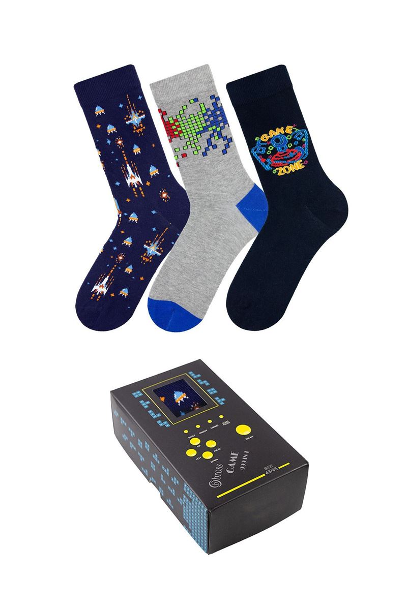 BROSS MAN SOCKS VAITER TETRIS THEME (MODEL-10) ASORTY