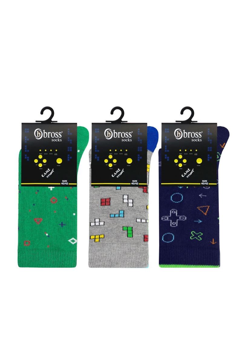 TETRIS THEMED TEENAGE + MENS SOCKS ( MODEL-1)