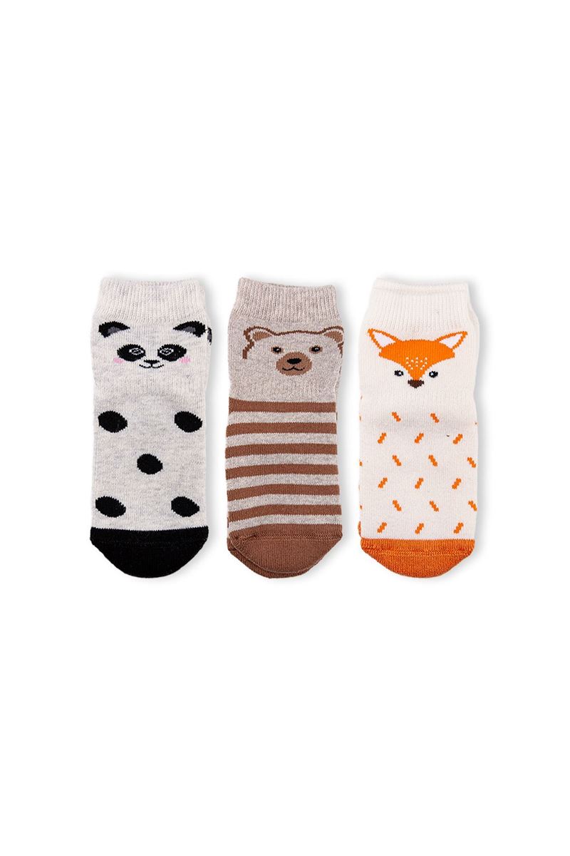 BROSS BABY FOX TERRY CREW SOCKS ASORTY