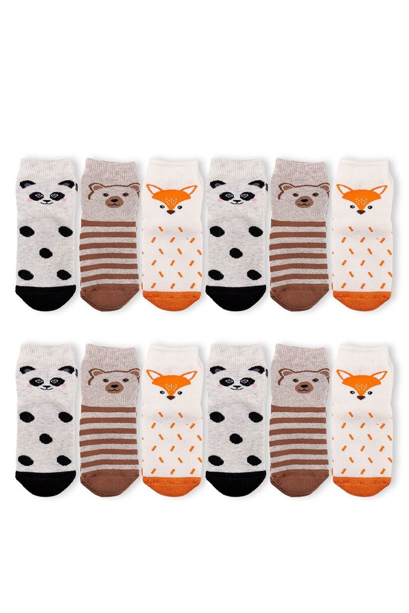 BROSS BABY FOX TERRY CREW SOCKS ASORTY