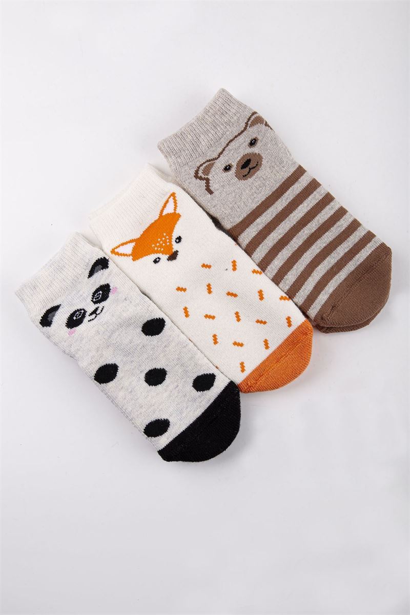 BROSS BABY FOX TERRY CREW SOCKS ASORTY