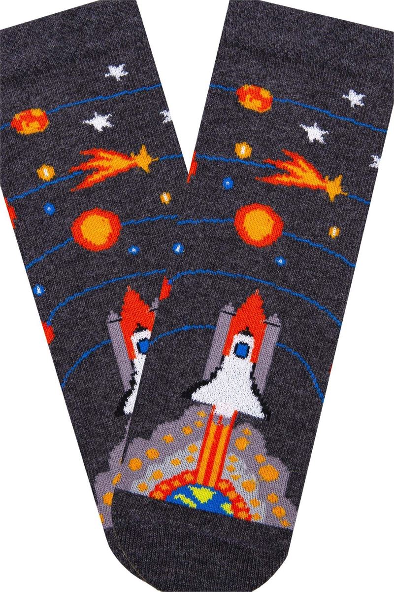 BROSS KIDS CREW SOCKS DARK GRIMELANJ