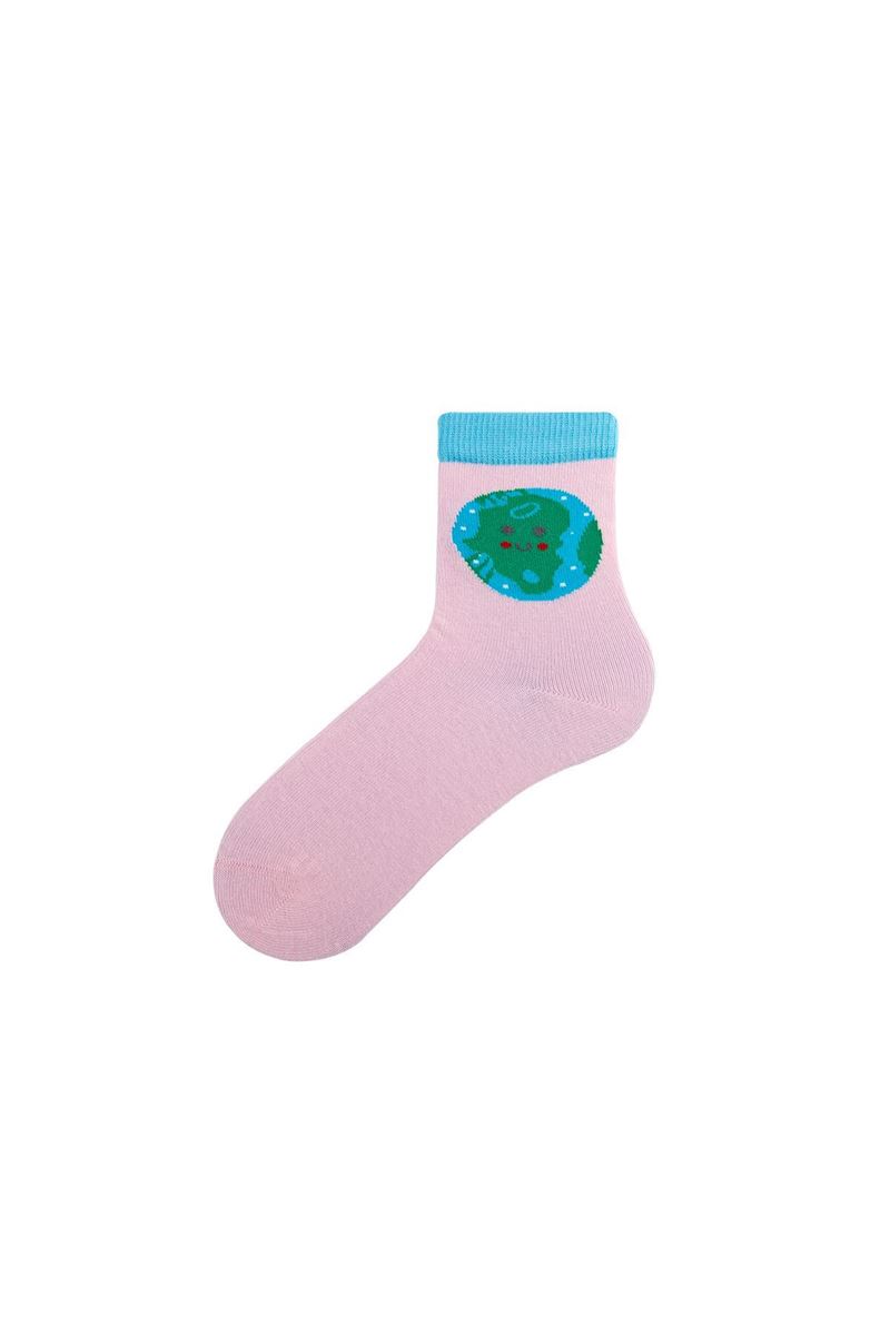 BROSS GIRL CREW SOCKS WEATHER PATTERNED ASORTY
