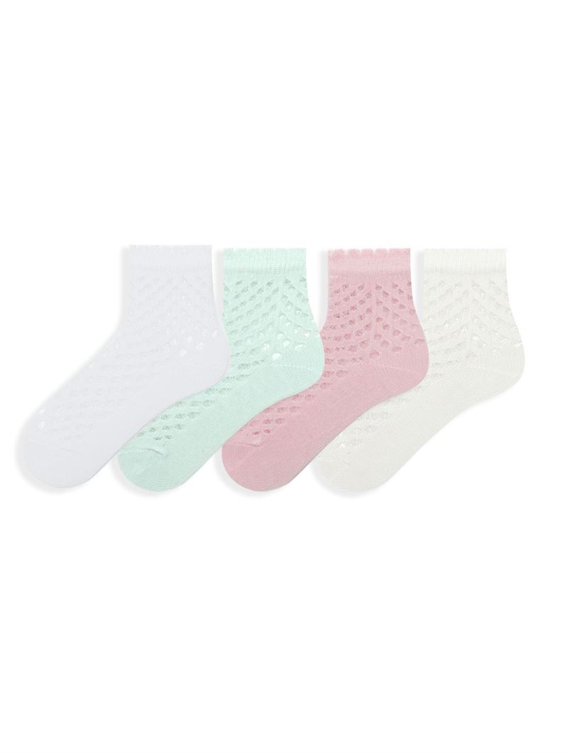 LARGE NET PATTERNED BABY SOCKS ASORTY