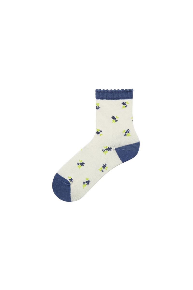 BROSS FLOWER PATTERNED GIRLS SOCKS ASORTY
