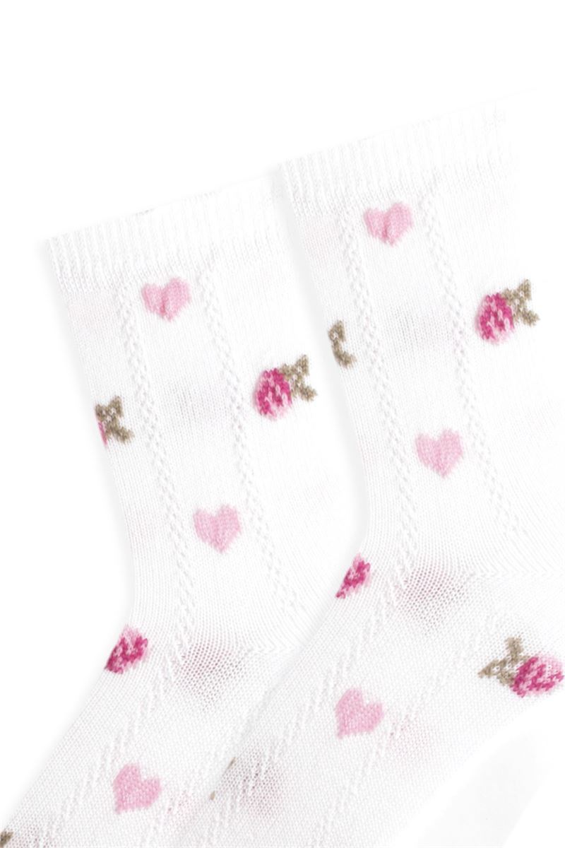 BROSS FLOWER PATTERNED GIRLS  SOCKS ASORTY