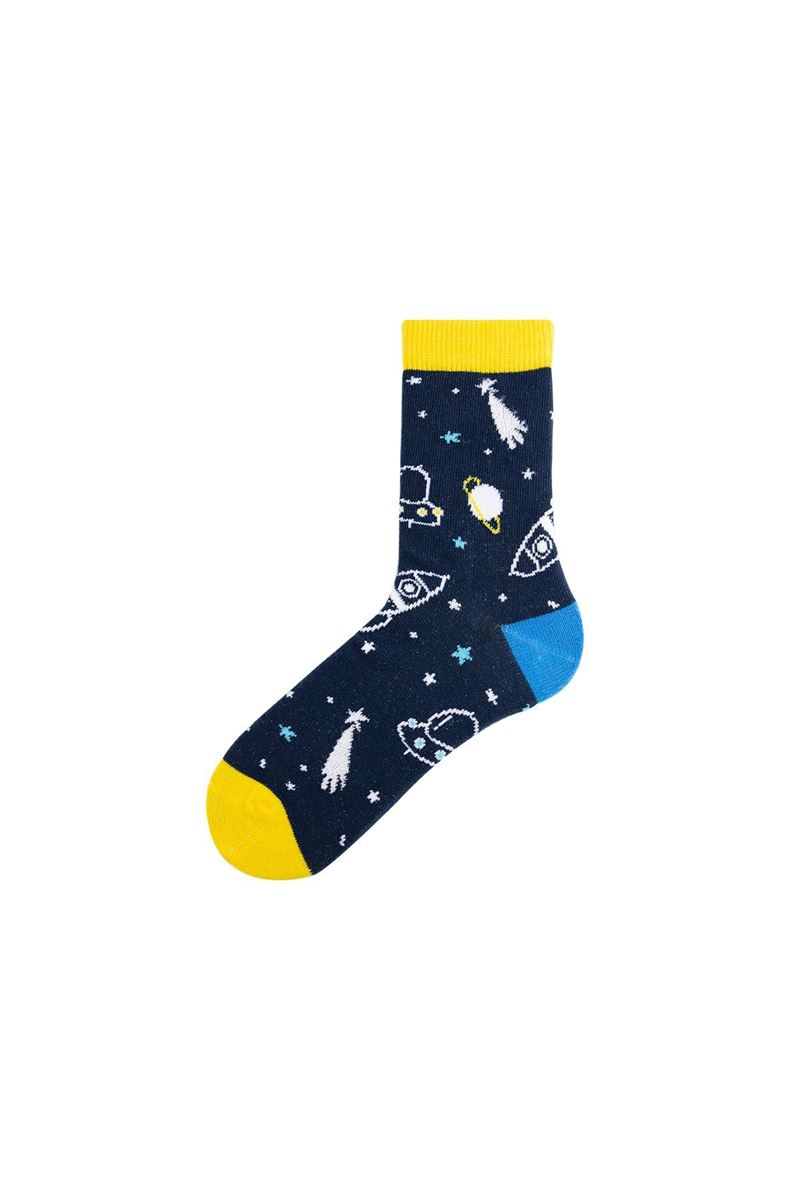 COSMOS PATTERN BOY SOCKET SOCKS ASORTY