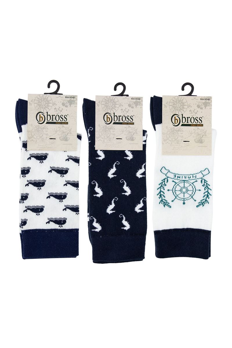 BROSS SEA THEMED TEENAGE+MENS SOCKS ASORTY
