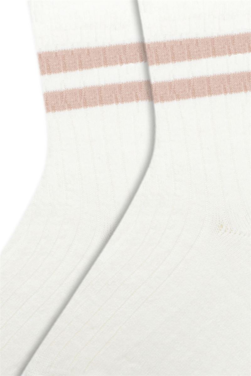 RING PATTERNED DERBY WOMEN S SOCKS