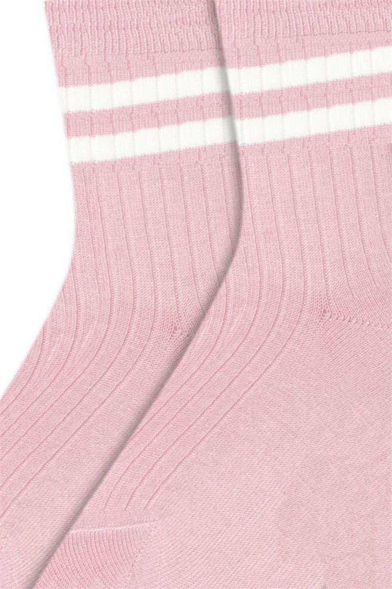 RING PATTERNED DERBY WOMEN S SOCKS