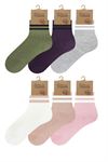 RING PATTERNED DERBY WOMEN S SOCKS
