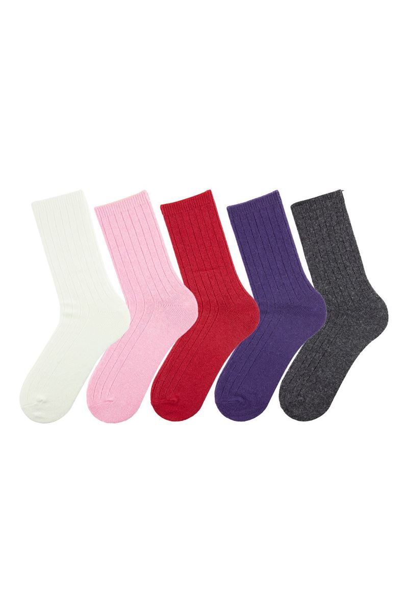 BROSS PLAIN WOOL WOMEN SOCKS ASORTY