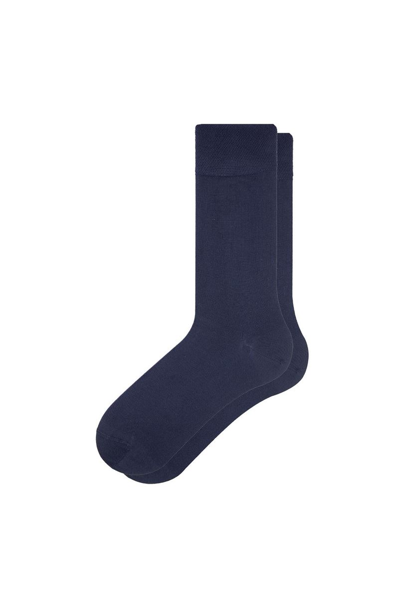 SIMPLE BAMBOO MEN S SOCKS NAVY BLUE