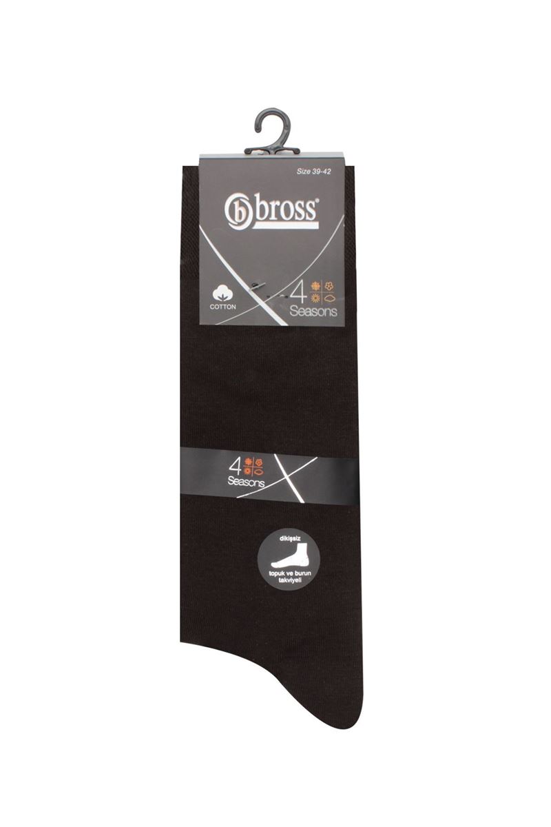 BROSS SIMPLE MEN S SOCKS BROWN