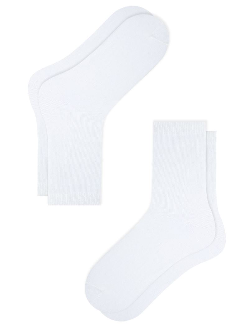 BROSS SIMPLE WOMEN S SOCKS WHITE
