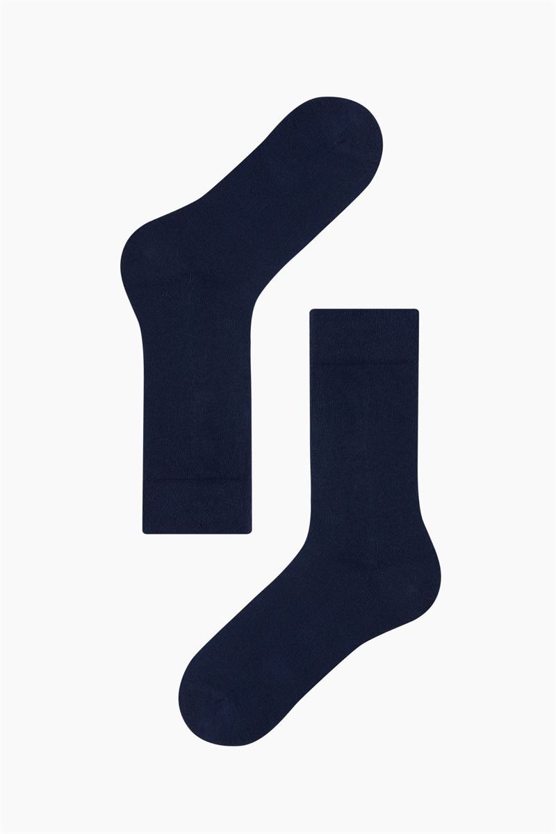 BROSS SIMPLE MEN S TERRY SOCKS NAVY BLUE