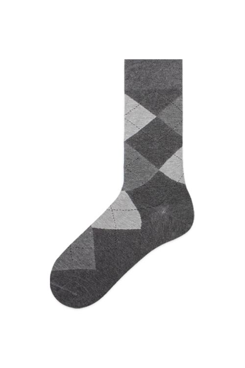 Checked Patterned Men S Socks 12