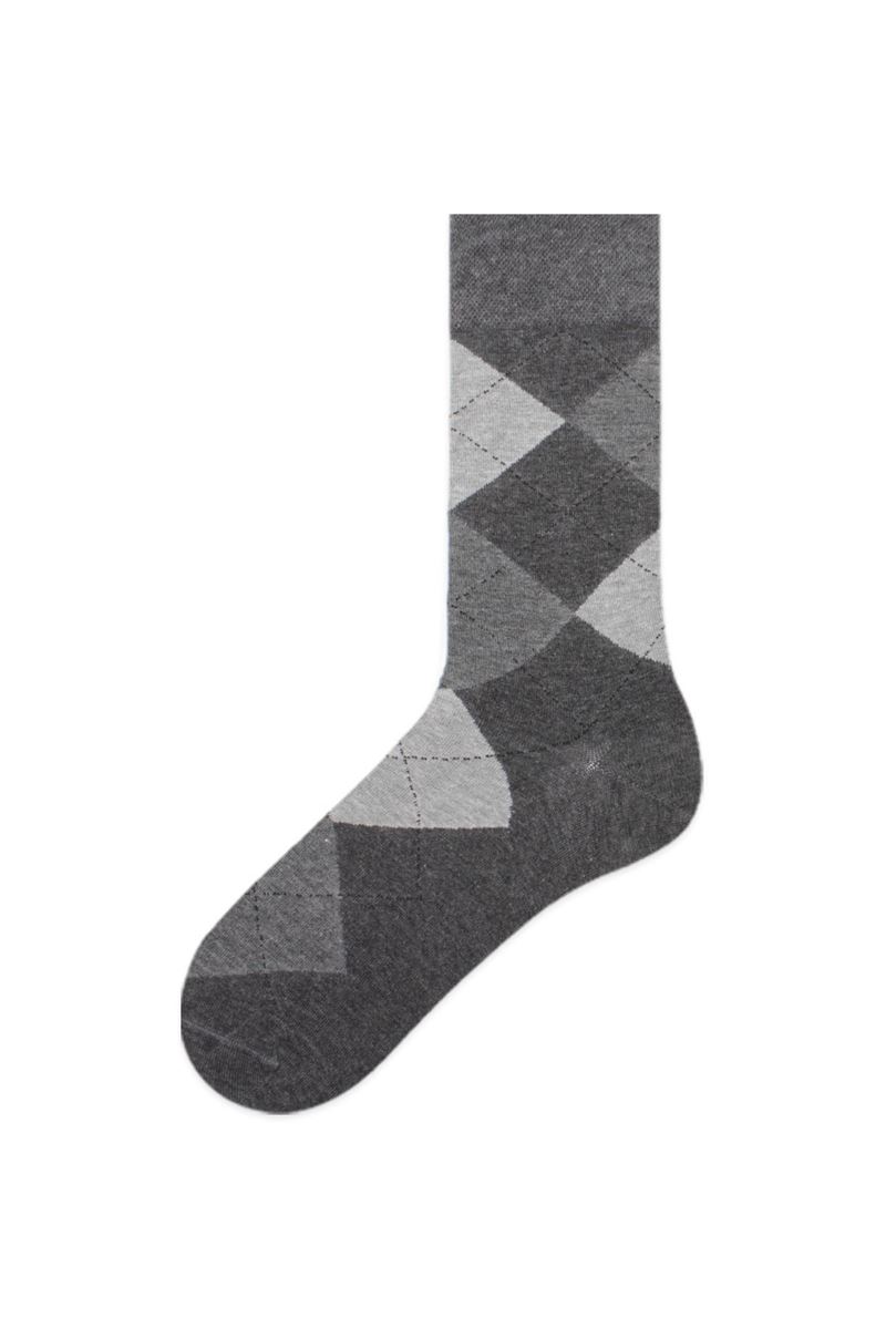 CHECKED PATTERNED MEN S SOCKS