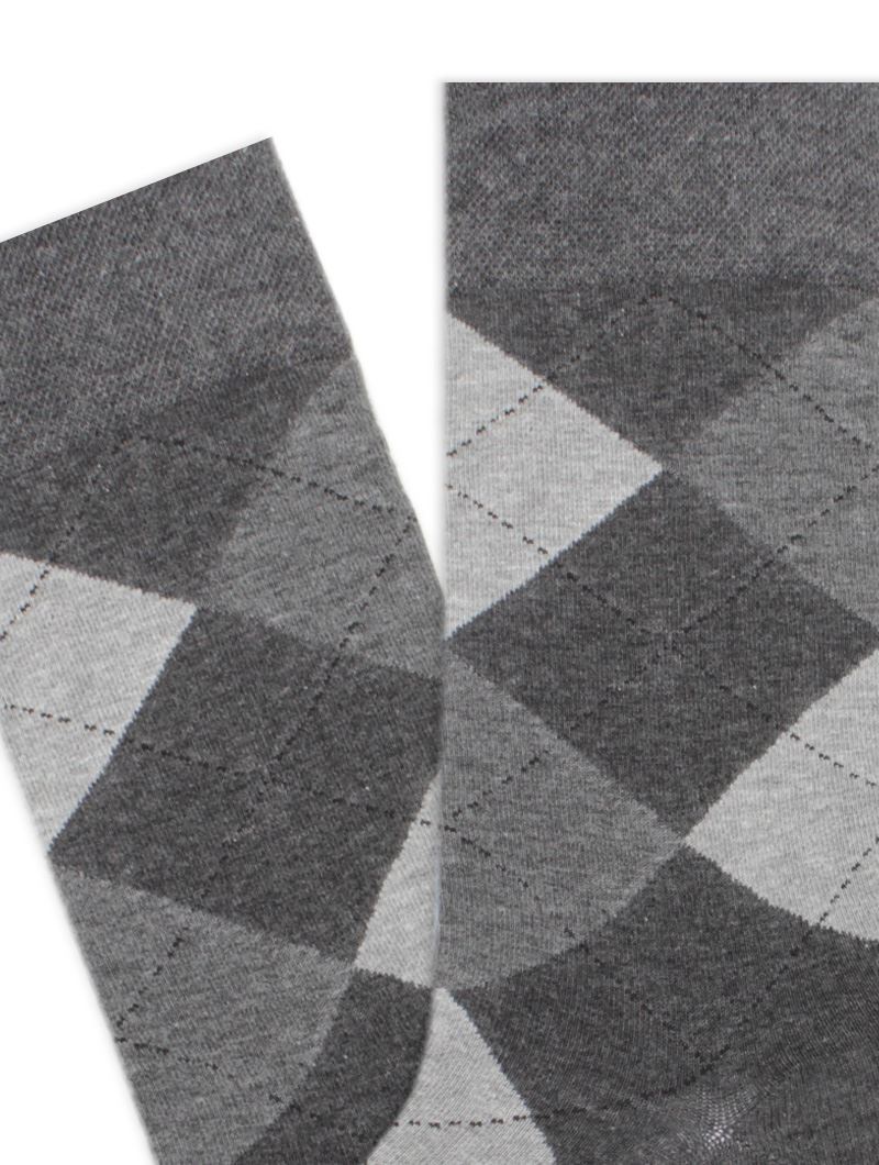 CHECKED PATTERNED MEN S SOCKS
