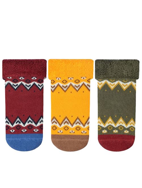 3-Pack Ethnic Patterned Curled Printed Towel Baby 12