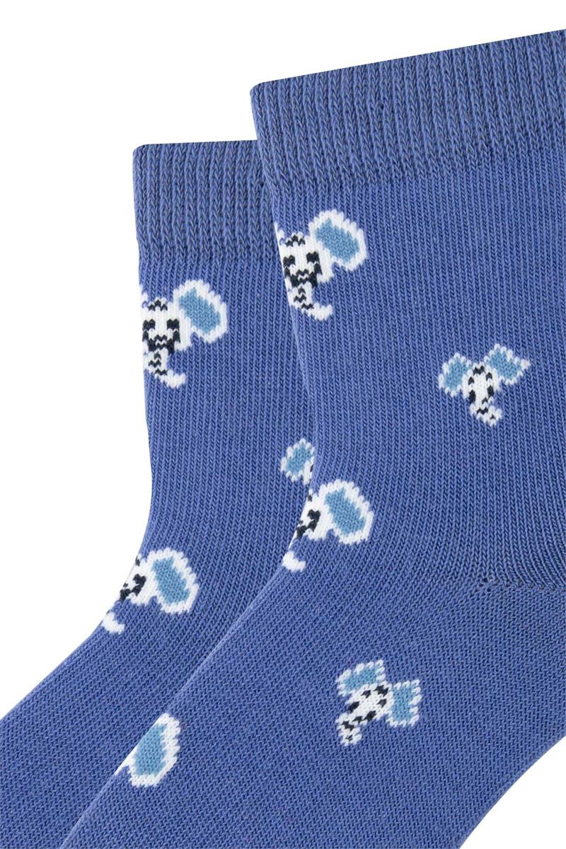BROSS ELEPHANT PATTERNED BABY BOYS SOCKS ASORTY