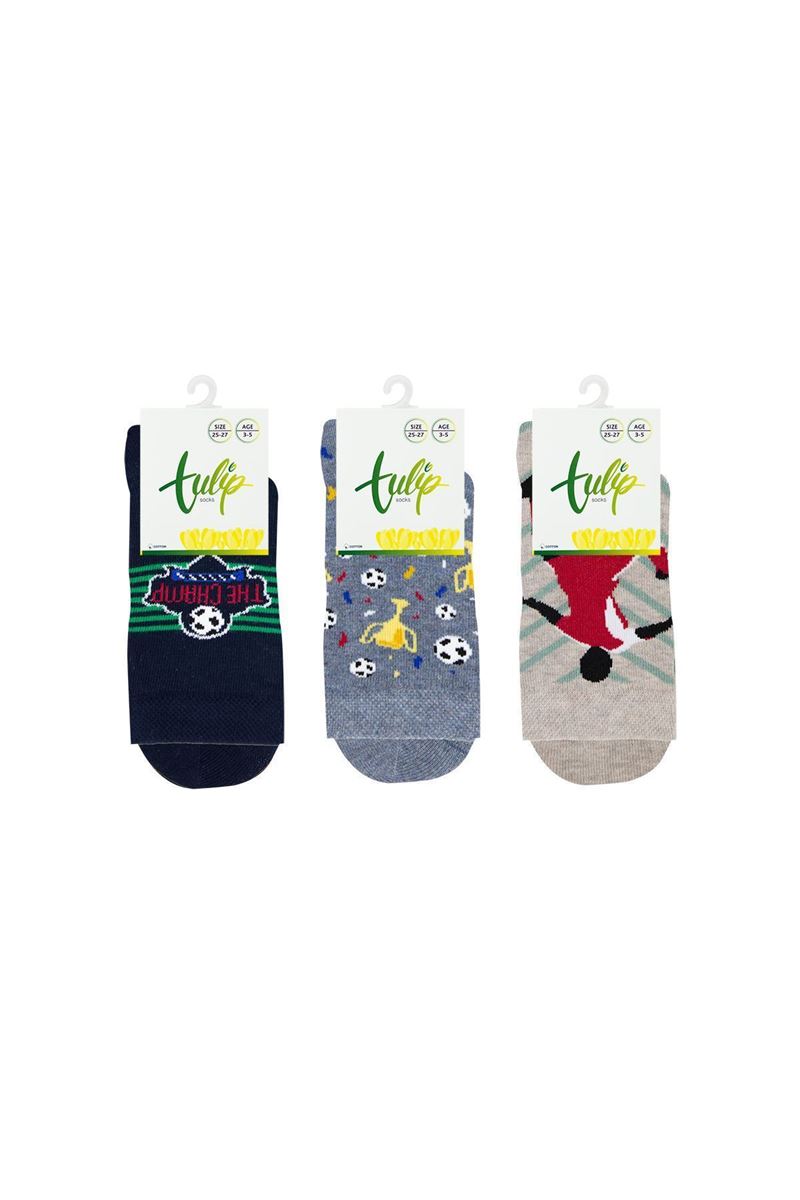 BROSS FOOTBALL THEMED BOYS SOCKS ASORTY