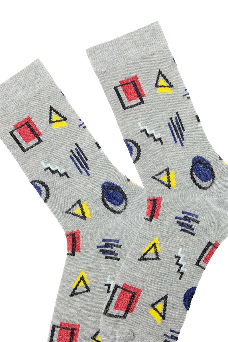 BROSS MAN VAITER SOCKS GEOMETRIC PATTERNED ASORTY