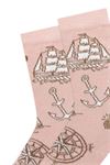 MAP PATTERNED WOMENS SOCKS