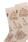 MAP PATTERNED WOMENS SOCKS