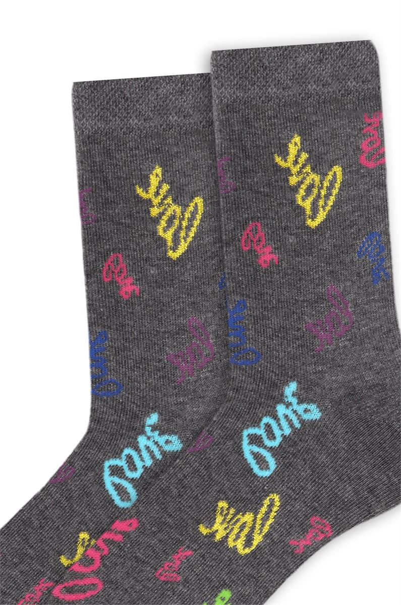 HEART PATTERNED GIRLS SOCKET SOCKS (TULIP) ASORTY