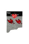 HEART AND MUSTACHE MEN'S & WOMEN'S COMBINATION SOC